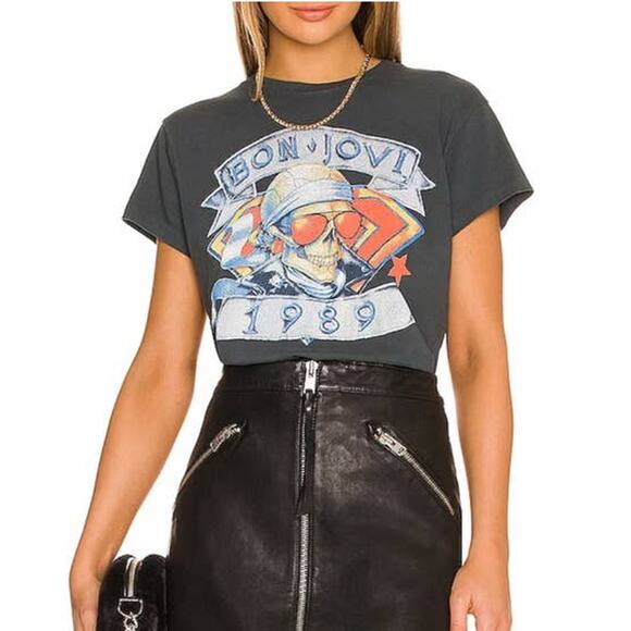 Daydreamer Bon Jovi 1989 Tour Tee in Vintage Black Size 3X NWT - Picture 5 of 7